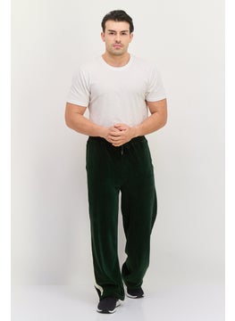 GANT Men Regular Fit Velour Straight Leg Pants, Storm Green  - Image 3