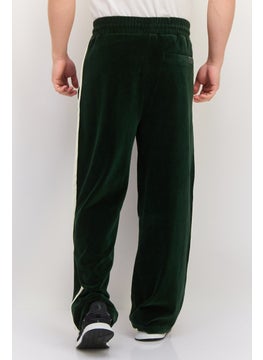 GANT Men Regular Fit Velour Straight Leg Pants, Storm Green  - Image 4