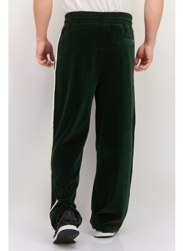 Men Regular Fit Velour Straight Leg Pants, Storm Green - pzsku/Z942A103671DFDA7060DEZ/45/_/1737642582/8a774dff-df2e-4977-8ffd-8db2f344ec42