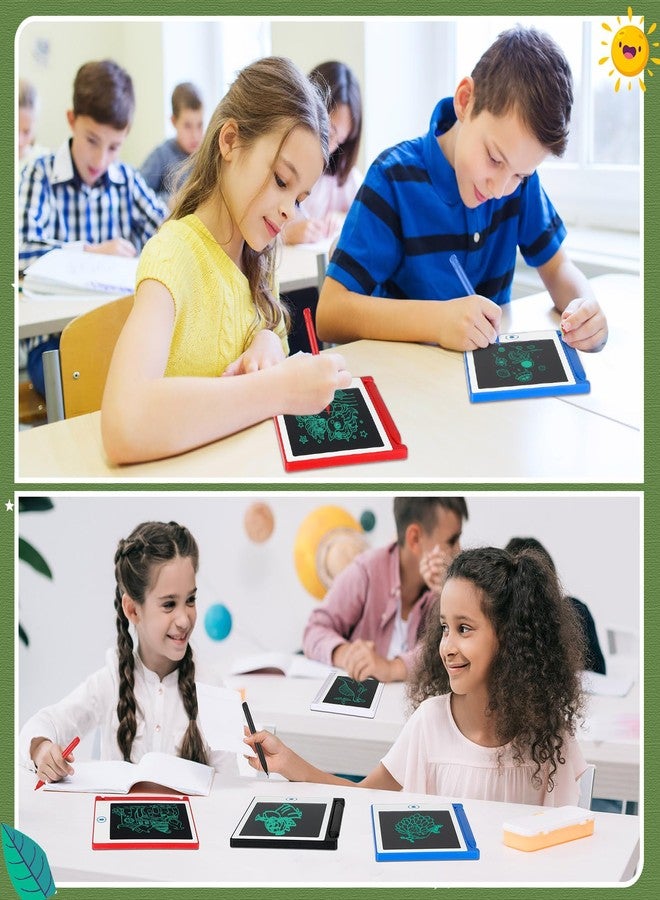 Zhehao 32 قطعة لوح كتابة LCD مصغر 4.5 بوصة ألعاب تعليمية لوح كتابة قابل للمسح لوح رسم قابل لإعادة الاستخدام هدية تعليمية ألعاب فنية لرياض الأطفال للفتيات والفتيان هدية عيد ميلاد (ألوان زاهية) - Image 5