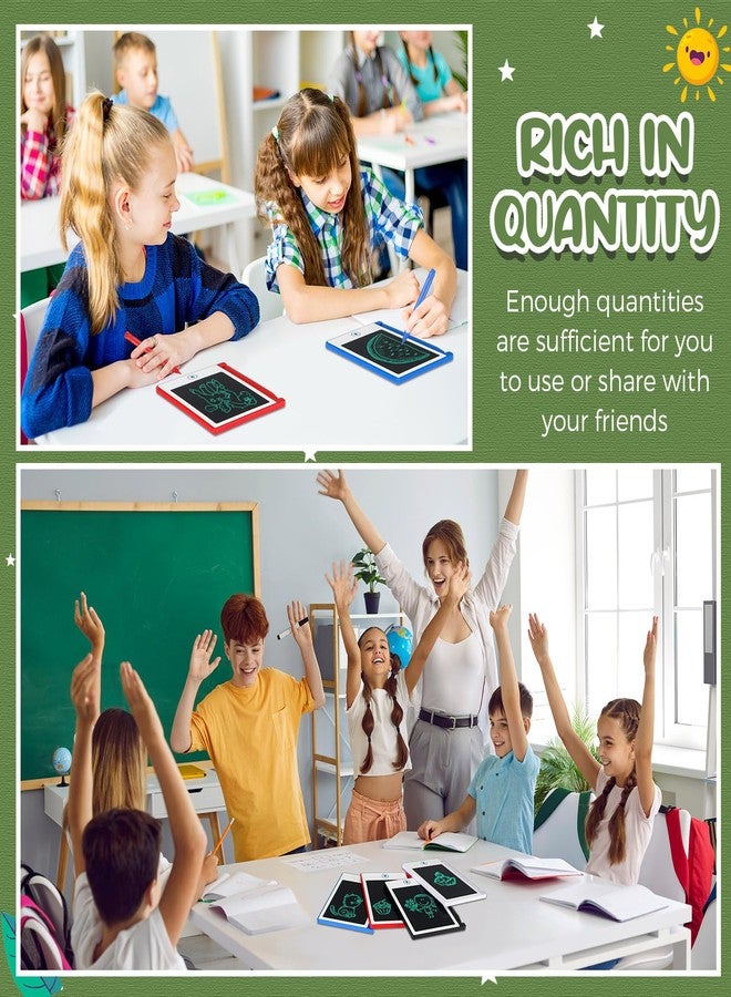 Zhehao 32 قطعة لوح كتابة LCD مصغر 4.5 بوصة ألعاب تعليمية لوح كتابة قابل للمسح لوح رسم قابل لإعادة الاستخدام هدية تعليمية ألعاب فنية لرياض الأطفال للفتيات والفتيان هدية عيد ميلاد (ألوان زاهية) - Image 4