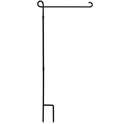 YEAHOME Garden Flag Stand Holder, Premium Yard Flag Holder Weather-Proof Metal Powder-Coated Flagpole for American Flag, Christmas Garden Flag, Outdoor Garden Decor Decoration - Image 1