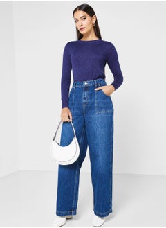WHISTLES High Waist Straight Jeans  - Image 1