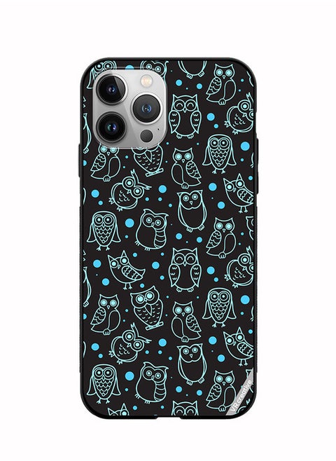 Protective Case Cover For Apple iPhone 11 Pro Max Night Owl Stroke Design Multicolour