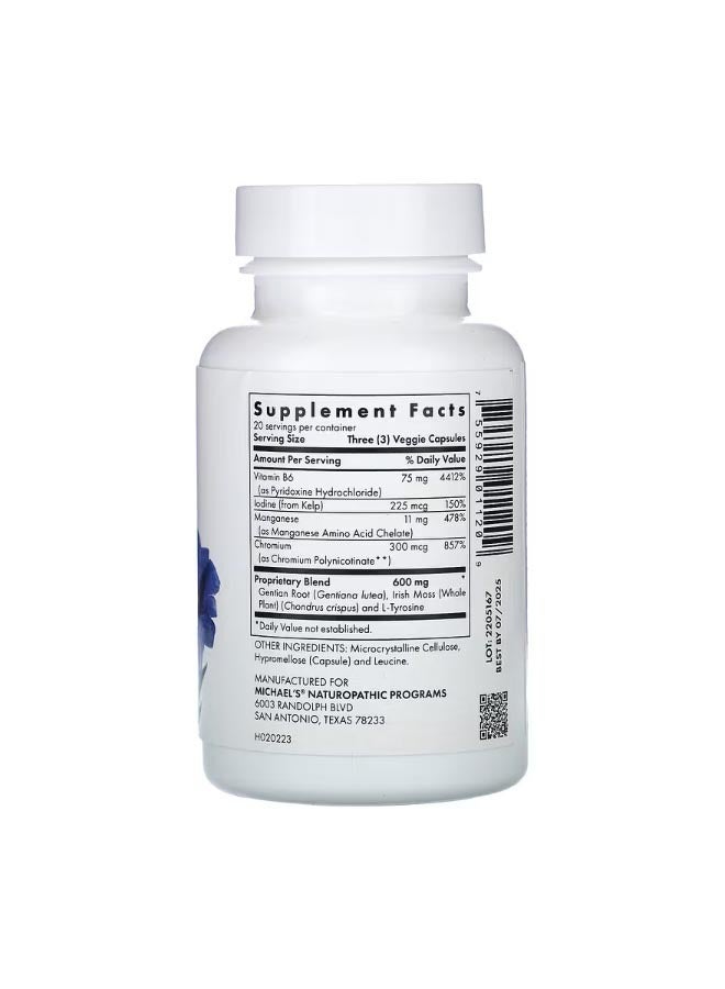 Michael's Naturopathic Thyroid Factors 60 Vegan Capsules - Image 2