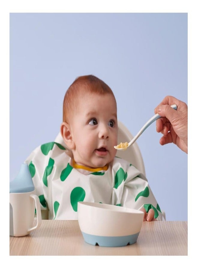 NT-STAR Feeding Spoon and Baby Spoon, White/Blue - Image 3
