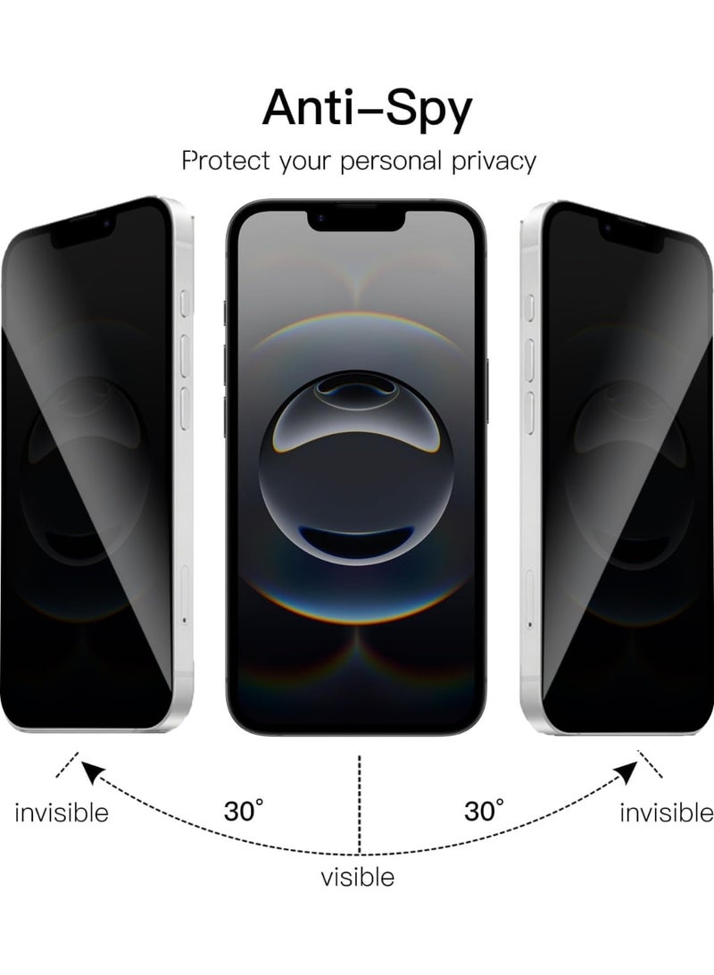 general Privacy Screen Protector for iPhone 16e 2025, 【2 Pack】 Anti-Spy Tempered Glass + 【2 Pack】 Camera Lens Protector, Anti-Scratch, Easy to Install, 9H Hardness - Image 2