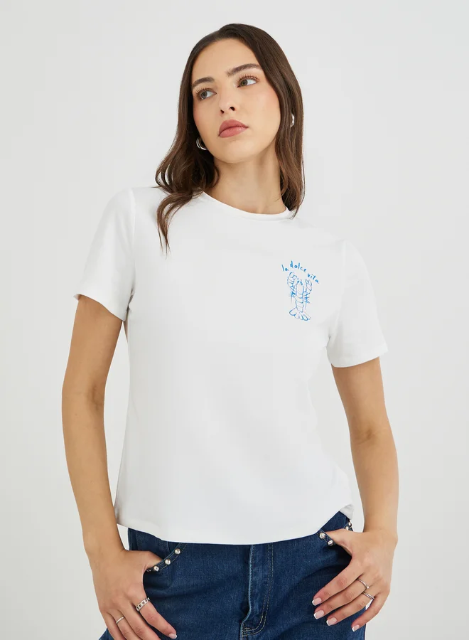 Take Two Take Two Graphic Print Short Sleeve T-Shirt