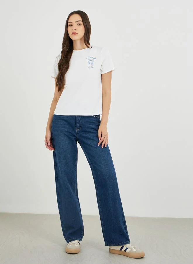 Take Two Take Two Graphic Print Short Sleeve T-Shirt