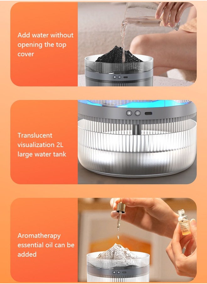 Occuwzz Humidifier with Atmosphere Light Ultrasonic Cold Mist Aromatherapy Compatible Diffuser Suitable for Desktop Bedroom Office  - Image 2
