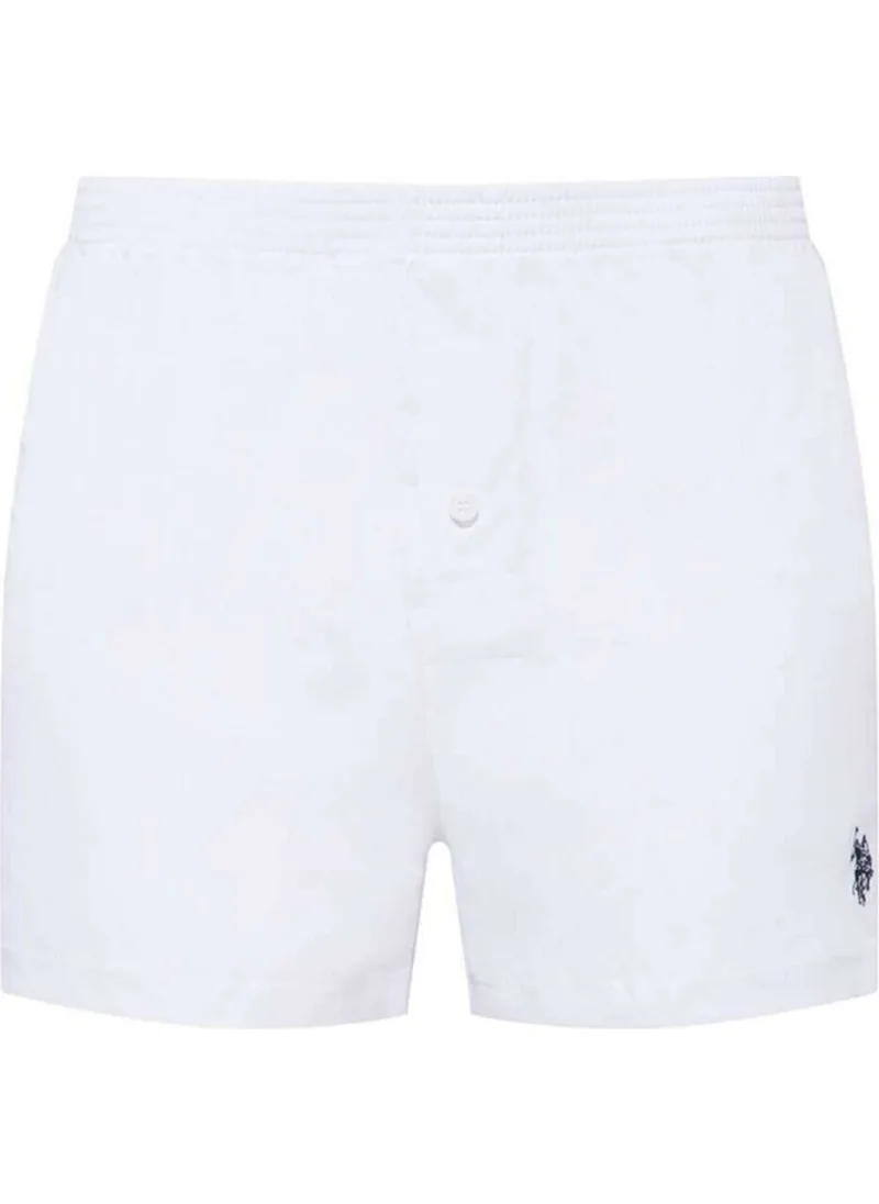 U.S. Polo Assn. BASE. Polo Assn. 80054 Men's Cotton Boxer - White