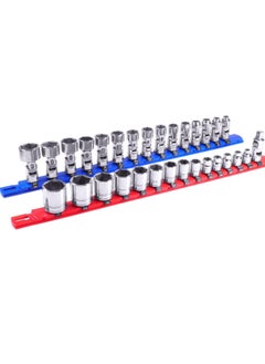 Bukela 8-Inch Socket Organizer with 9 3/8-Inch Twist Lock Clips, Red  - Image 4