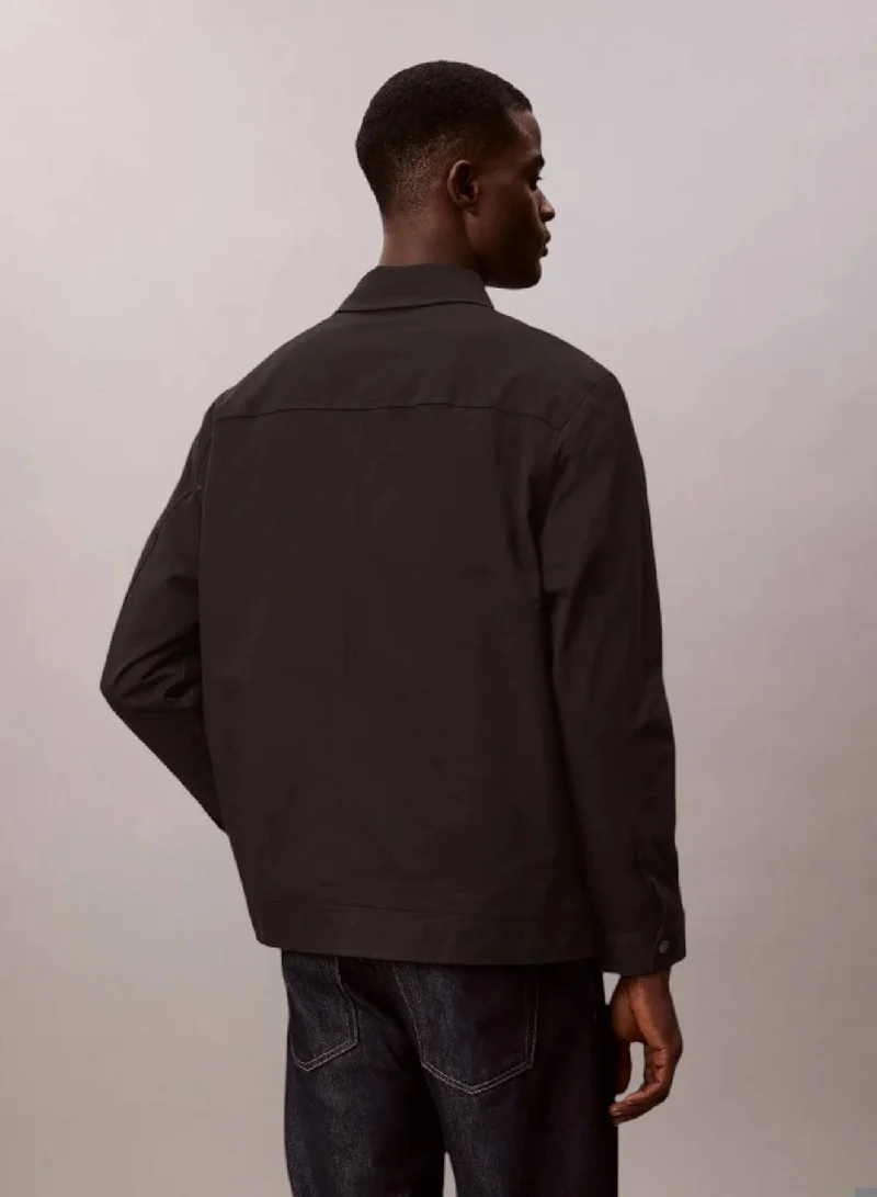 Calvin Klein Jeans Black Padded Cotton Stretch Jacket for Men | Best Price UAE