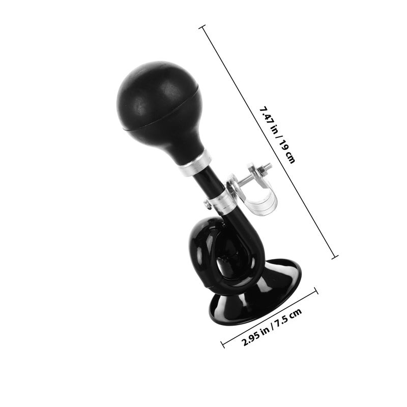 Vintage Snail Horn Air Alarm and Bell for Bicycle Mountain Road Bike Cycling Black - Image 3