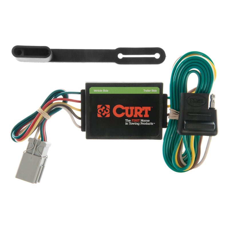 CURT 55336 VehicleSide Custom 4Pin Trailer Wiring Harness Fits Select Honda Accord CRV Odyssey Pilot Acura Integra CL RL TL MDX