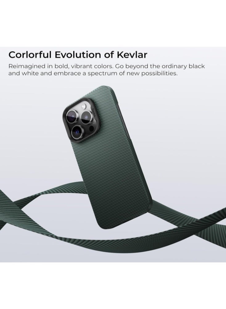Kevlar Apple iPhone 16 Pro Case (Green Flat) - Image 4