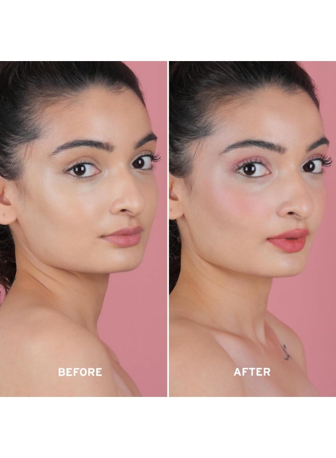 LAMIOR Care Liquid Blush 5ML | Radiant & Satin Finish | 3 in 1 Colour for Cheeks, Lips & Eyes Tint | Long Lasting Natural Glow | Pigmented & Buildable, Enriched with Almond Oil, Jojoba & squalane - Image 2