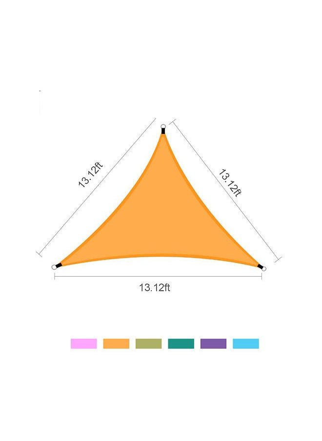 Generic 13ft Rain Fly UV Resistant Sun Shade Sail Canopy Waterproof Heavy Duty Triangle 210T Polyester Awning Sand Sunshade for Outdoor Patio Garden Backyard Activities  - Image 5
