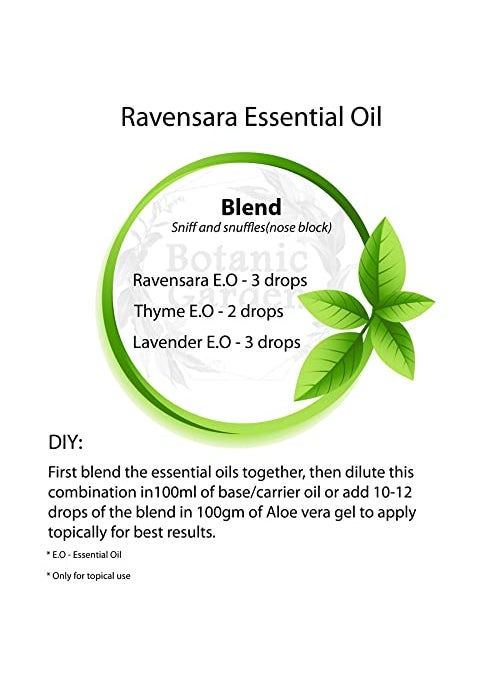 BOTANIC GARDEN Botanic Garden Ravensara Pure Natural Essential Oil Ravensara aromatica 10ML  - Image 4