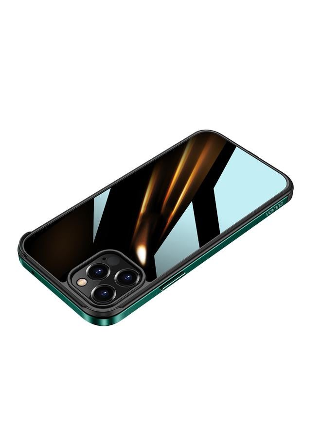 The Bros Case For iPhone 12 Shockproof Aviation Aluminum Metal Frame + Nano Glass + TPU Protective Case