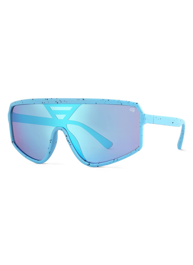 Woggles Uv-Protected Sky Blue Sports Sunglasses  - Image 4