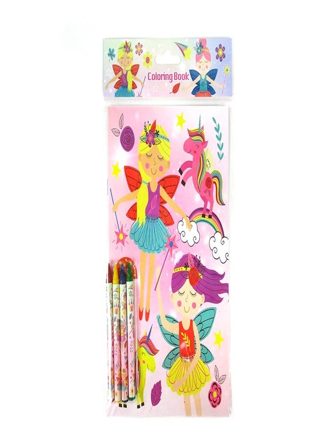TINYMILLS Magical Fairies Coloring Books for Kids with 12 Coloring Books and 48 Crayons, Fairies Birthday Party Favors, Favor Bag Fillers, Classroom Rewards, Carnival Prizes - Image 4