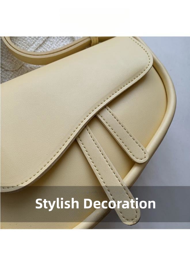 Women's Simple Shoulder Bag, Ladies PU Leather Crossbody Bag Sling Bag Side Bag Carry Bag, Daily Commuter/Banquet/Party/Campus Satchel Bags Small Bag Phone Bag for Girls/College Students/Teenager  - Image 3