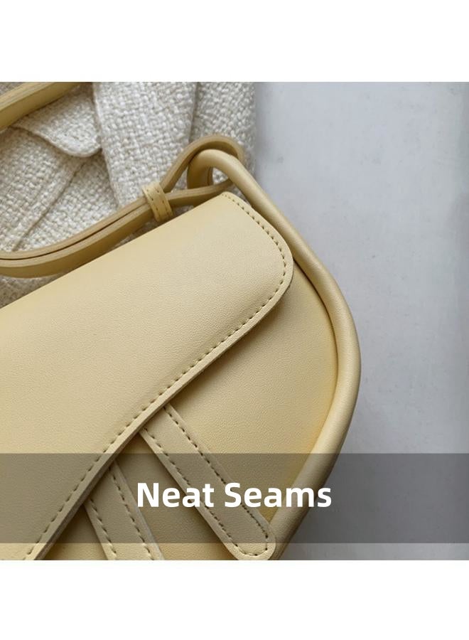 Women's Simple Shoulder Bag, Ladies PU Leather Crossbody Bag Sling Bag Side Bag Carry Bag, Daily Commuter/Banquet/Party/Campus Satchel Bags Small Bag Phone Bag for Girls/College Students/Teenager  - Image 5