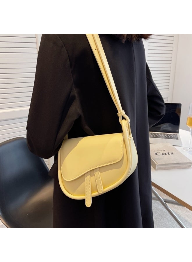 Women's Simple Shoulder Bag, Ladies PU Leather Crossbody Bag Sling Bag Side Bag Carry Bag, Daily Commuter/Banquet/Party/Campus Satchel Bags Small Bag Phone Bag for Girls/College Students/Teenager  - Image 2
