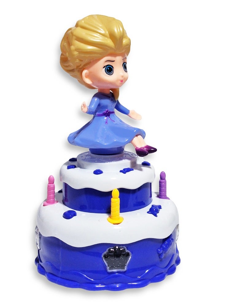 دمية راقصة دوارة 360 درجة ، فتاة موسيقية للأميرة ، أضواء وامضة مع لعبة صوت موسيقى للأطفال - Image 2