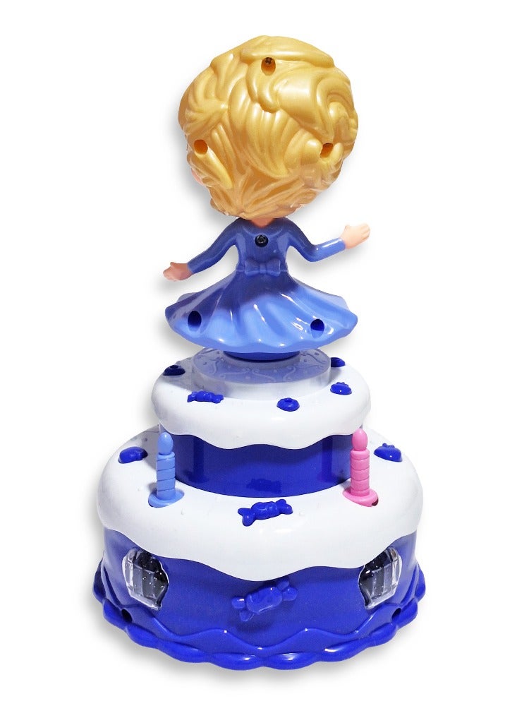 دمية راقصة دوارة 360 درجة ، فتاة موسيقية للأميرة ، أضواء وامضة مع لعبة صوت موسيقى للأطفال - Image 5