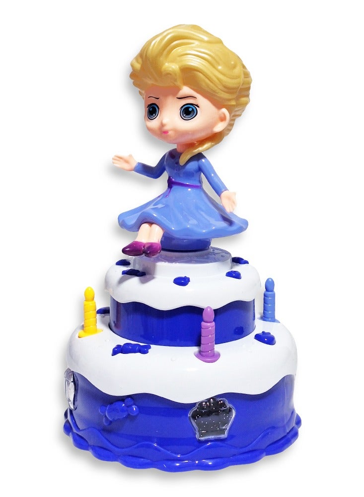 دمية راقصة دوارة 360 درجة ، فتاة موسيقية للأميرة ، أضواء وامضة مع لعبة صوت موسيقى للأطفال - Image 4