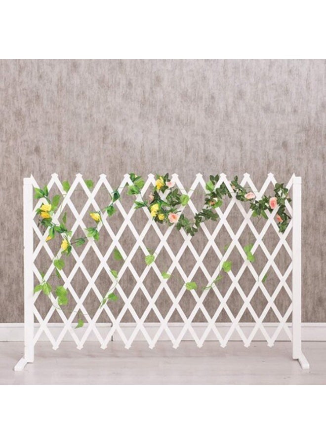 LINGWEI Expandable Wooden Trellis Fence Freestanding Decorative Garden Fence Privacy Screen - Image 5