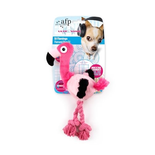 ALL FOR PAWS Ultrasonic Silent Squeaker Dog Toy Quiet Puppy Toy Comfort Plush Toy Dog Cuddle Toys Squeakerless Dog Toy with Cute Animal Designs Ideal for Home and Office - Image 1