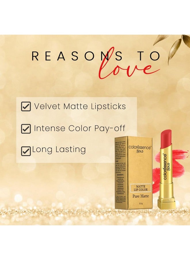 كالرسينس أحمر شفاه نقي غير لامع | إقامة لمدة 9 ساعات | مقاوم للماء وذو صبغة عالية | استخدام بتمريرة واحدة - فوشيا فلير، 3.3 جم - Image 3