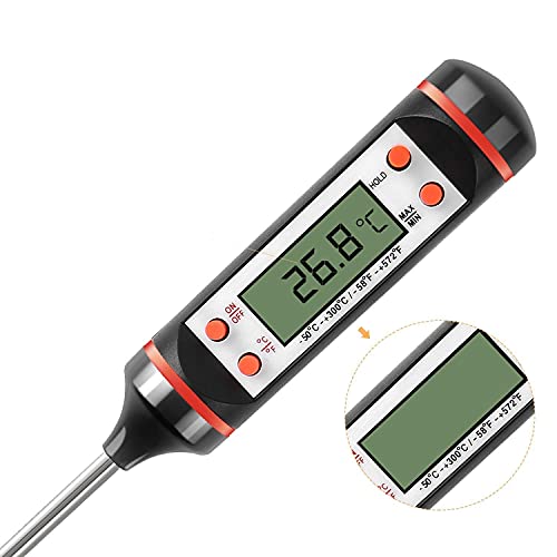 Sakrai Kitchen Thermometer Digital Multi-Functional with Instant Read Cooking Thermometer - With auto turn off function Best Digital Thermometer for All Food, liquid Grill, BBQ,Candy (black/white) - Image 2