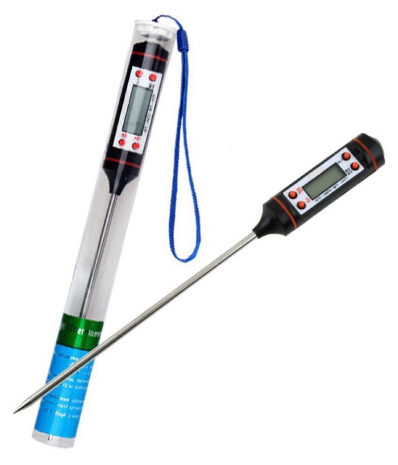 Sakrai Kitchen Thermometer Digital Multi-Functional with Instant Read Cooking Thermometer - With auto turn off function Best Digital Thermometer for All Food, liquid Grill, BBQ,Candy (black/white) - Image 1