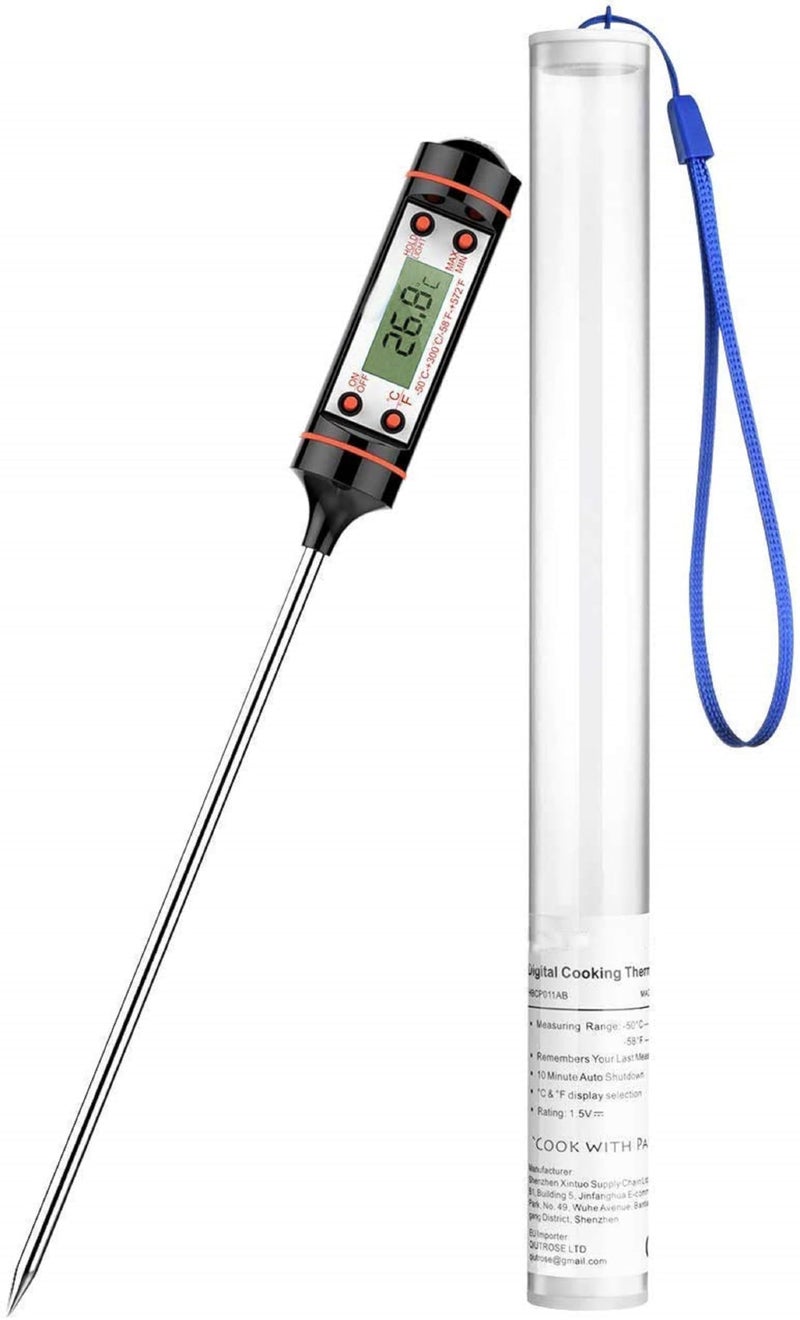 Sakrai Kitchen Thermometer Digital Multi-Functional with Instant Read Cooking Thermometer - With auto turn off function Best Digital Thermometer for All Food, liquid Grill, BBQ,Candy (black/white) - Image 5