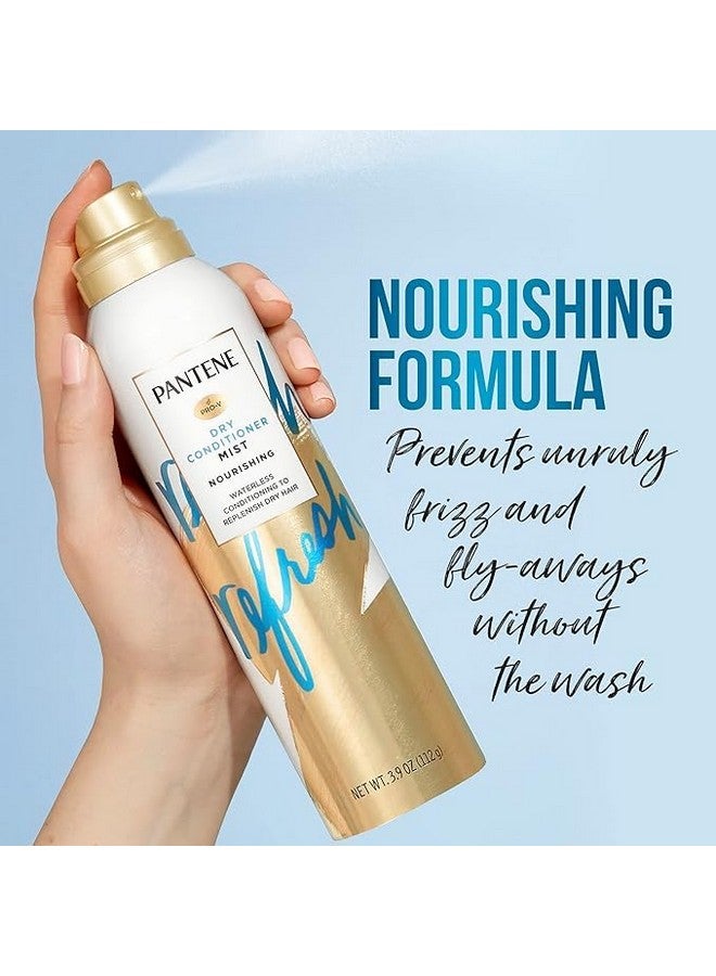 Pantene Pantene Dry Conditioner Mist Spray for Hair, 3.9oz, Blue - Instant Hydration and Frizz Control with Vitamin B5, Safe for Color Treated Hair, Pro-V Refresh  - Image 4