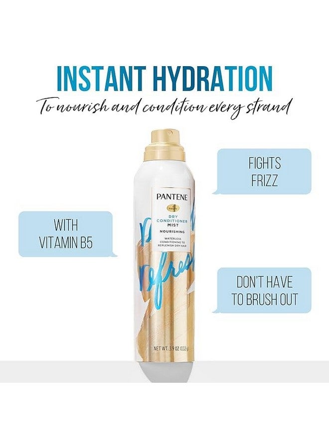 Pantene Pantene Dry Conditioner Mist Spray for Hair, 3.9oz, Blue - Instant Hydration and Frizz Control with Vitamin B5, Safe for Color Treated Hair, Pro-V Refresh  - Image 3