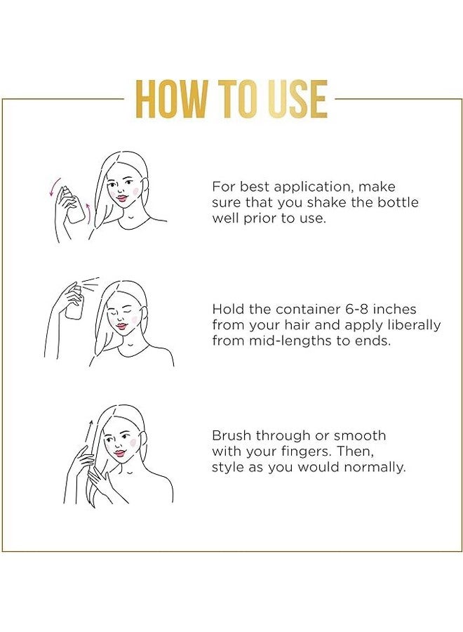 Pantene Pantene Dry Conditioner Mist Spray for Hair, 3.9oz, Blue - Instant Hydration and Frizz Control with Vitamin B5, Safe for Color Treated Hair, Pro-V Refresh  - Image 5