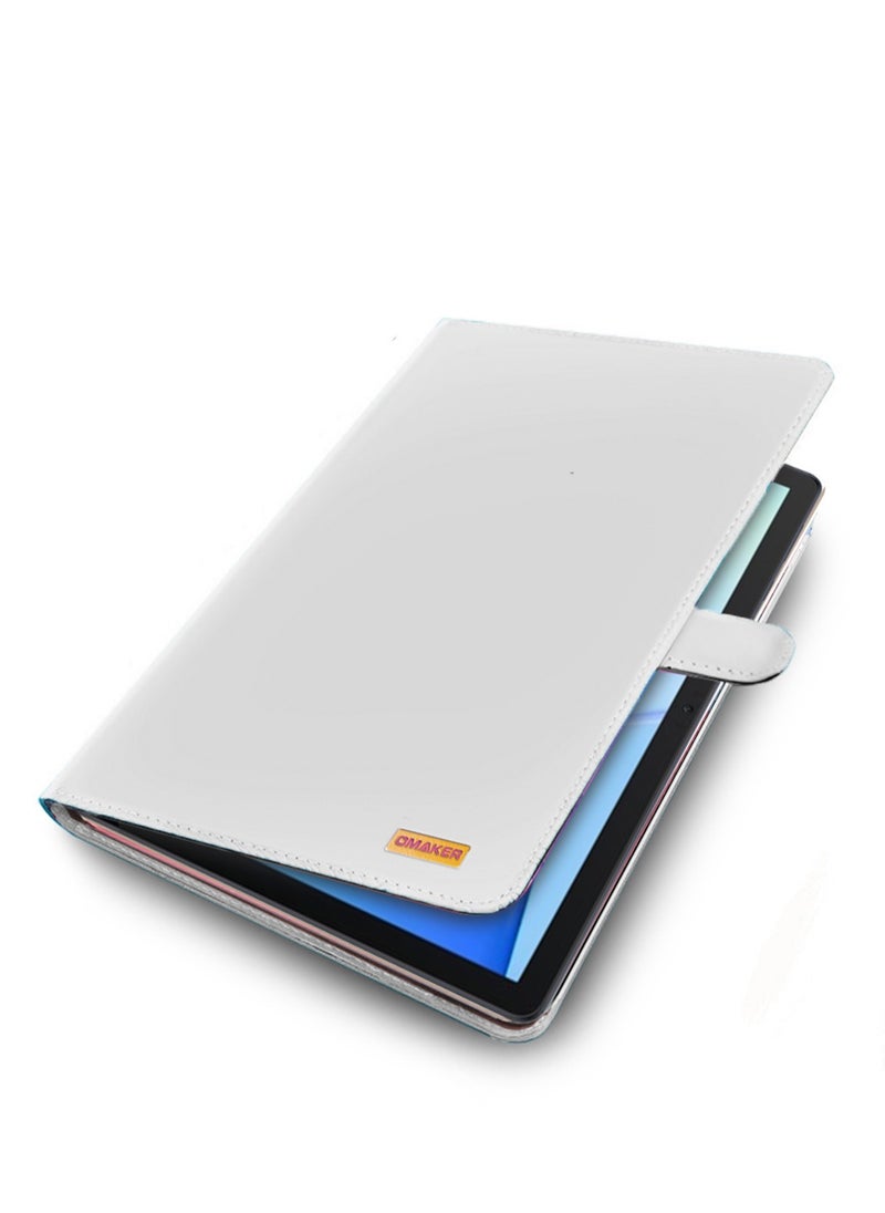 OMAKER PU Leather Magnetic Closure Flip Case Cover For Xiaomi Pad 6 / Pad 6 Pro 11 Inch 2023 White  - Image 4