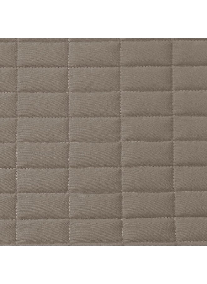 Comfort Spaces - Comfort Spaces Daybed Cover - Luxe Double Sided-Quilting, All Season Cozy Bedding with Bedskirt, Matching Shams, Kienna Taupe 75"x39" 5 Piece - Image 1