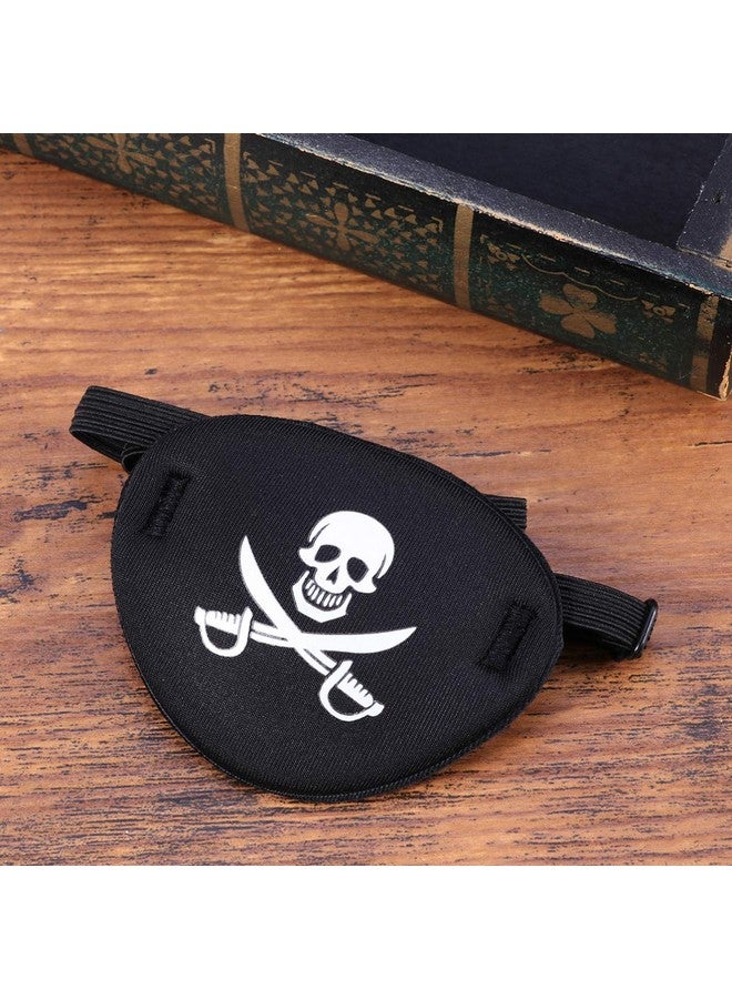 BESPORTBLE Halloween Pirate Eye Patch Skull Crossbone Cool Pirate Eye Mask Cushion Eyeshade For Women Teenager Men Children - Image 5