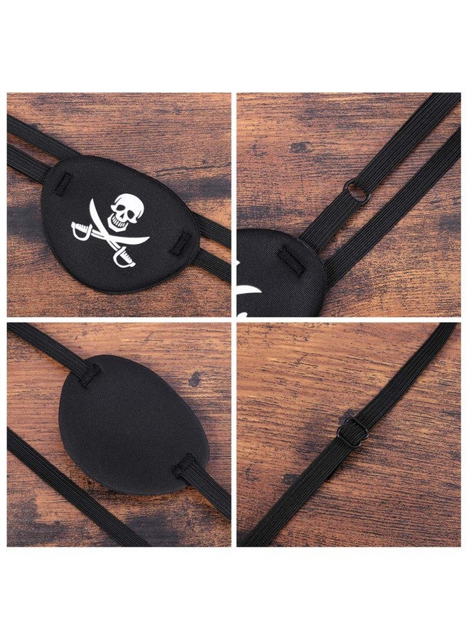 BESPORTBLE Halloween Pirate Eye Patch Skull Crossbone Cool Pirate Eye Mask Cushion Eyeshade For Women Teenager Men Children - Image 4