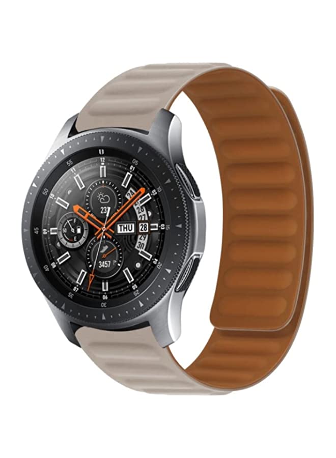 HuHa Band For Samsung Galaxy Gear 2 Neo R381 Silicone Magnetic Watch Band Khaki