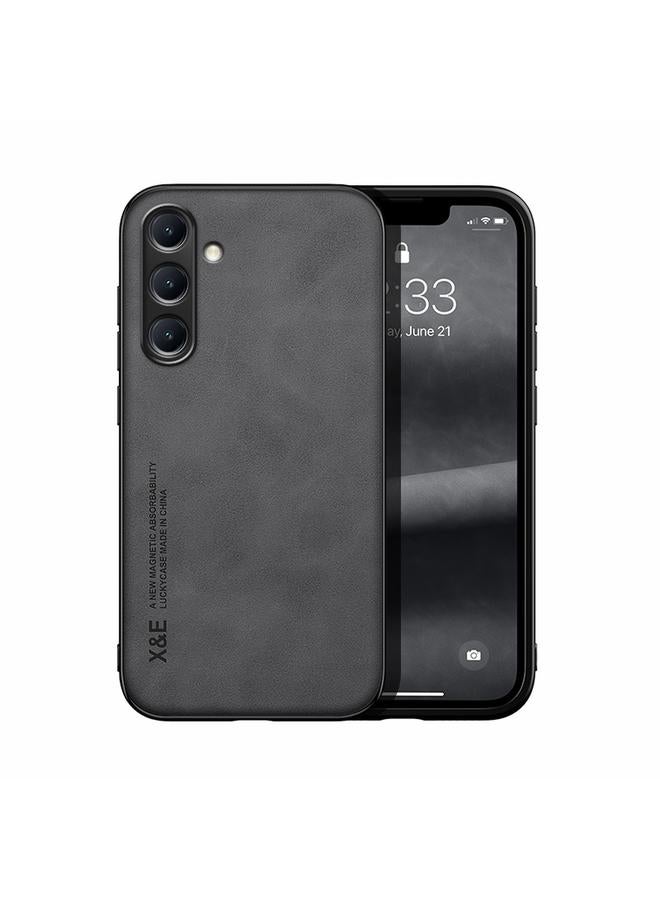 اس-توب جراب لهاتف Samsung Galaxy S24+ 5G جراب خلفي من الجلد المغناطيسي الملمس - Image 1