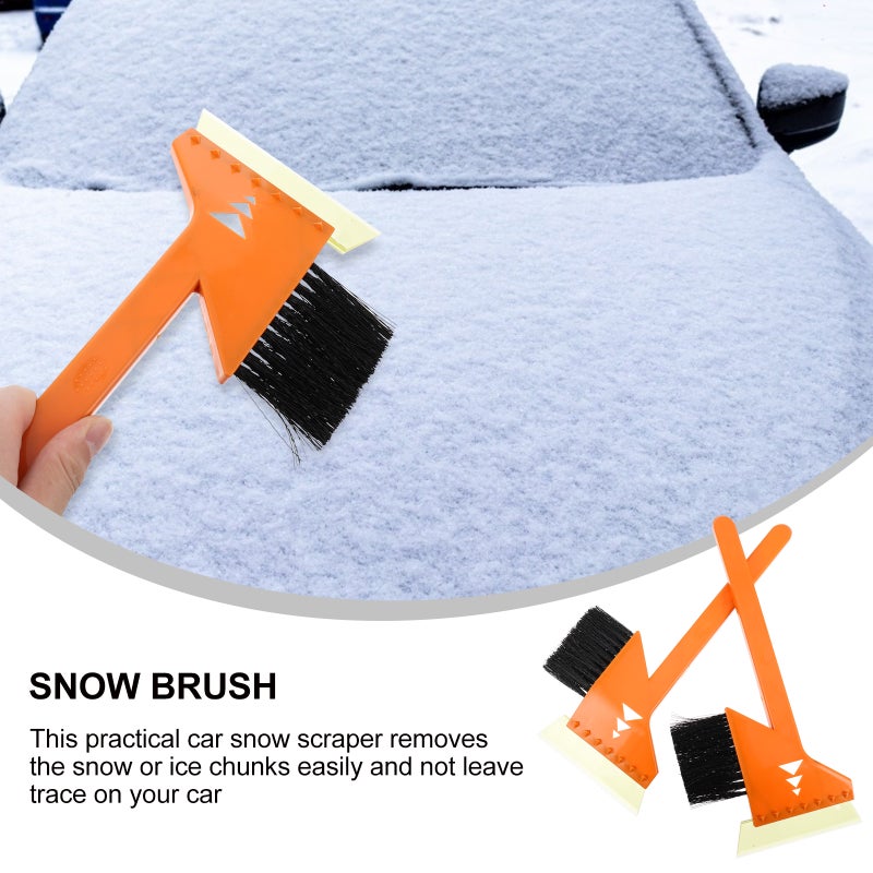 2pcs Snow Scraper Brush Windshield Cleaning Tool Snow Kit - Image 4