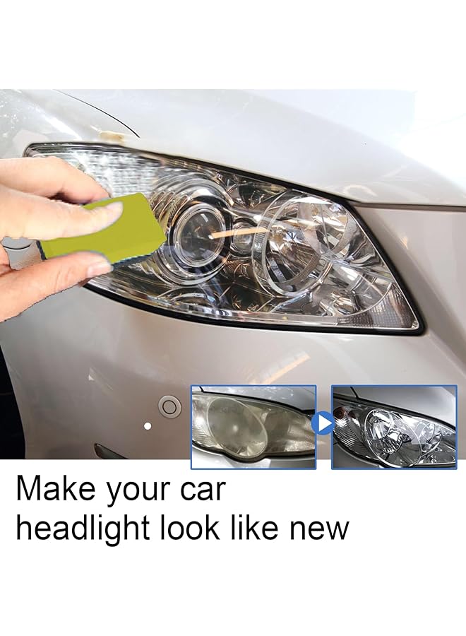 HONPOLO Headlight Restoration Liquid - 50Ml Headlight Coating And Refinishing Solution - Includes Sponge - Restores Clarity And Brightness - Uv Protection - Enhances Visibility And Safety  - Image 4