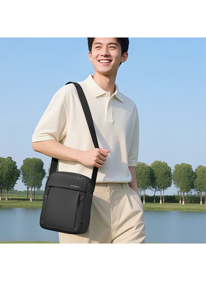 Septwolves Men's Crossbody Bag Single Shoulder Bag Portable Messenger Bag Lightweight Travel Commuter Bag Birthday Gift